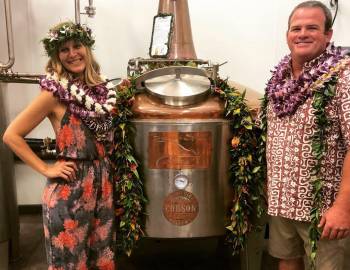 Vindi and Grant Wells with still